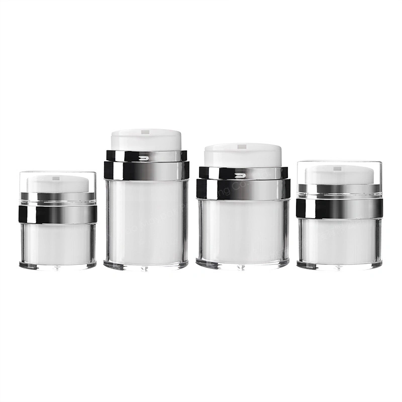 Plastic Acrylic Frosted Jar Vacuum Cream Jar with Free Sample