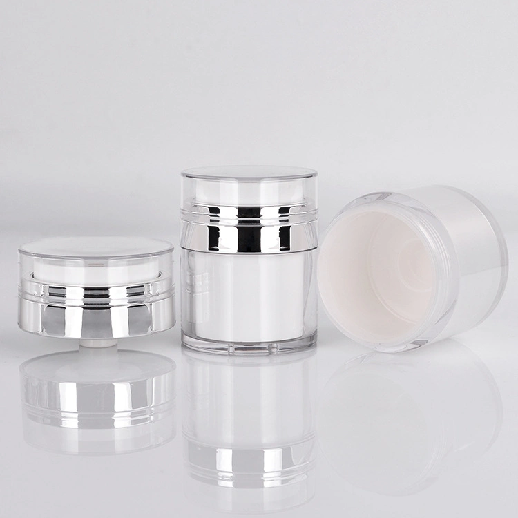 Plastic Acrylic Frosted Jar Vacuum Cream Jar with Free Sample