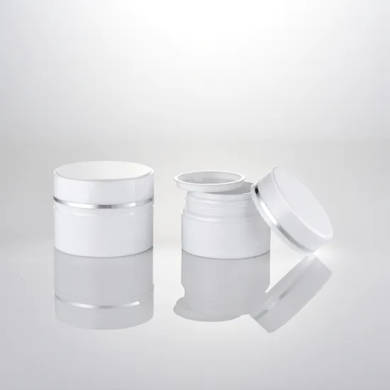 Double Wall PS Plastic Transparent Face Cream Jar