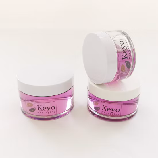 無料サンプル 30ml、50ml、100ml、150ml、200ml、250ml、300ml PET プラスチックボディバターヘアクリームジャー（白い蓋付き）